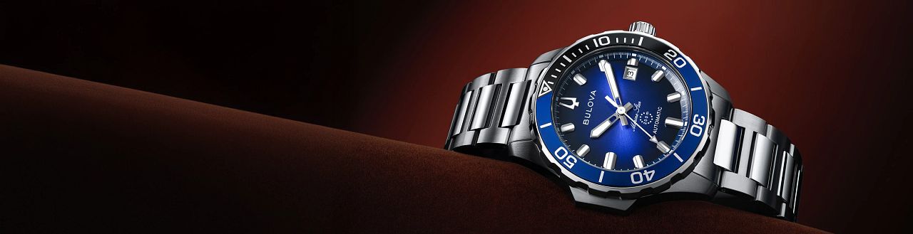 Featuring the Bulova Marine Star Series B watch model 98B466