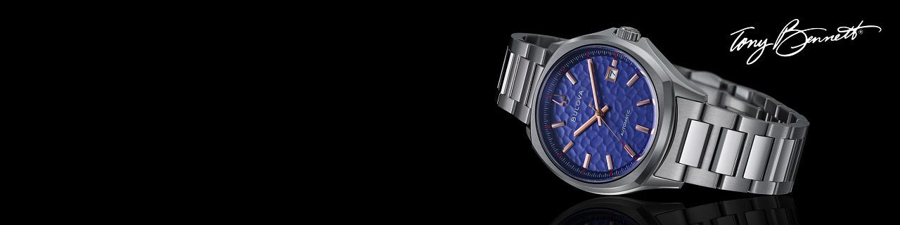 Tony Bennett NYC Watch with Black Background Tabletop Imagery