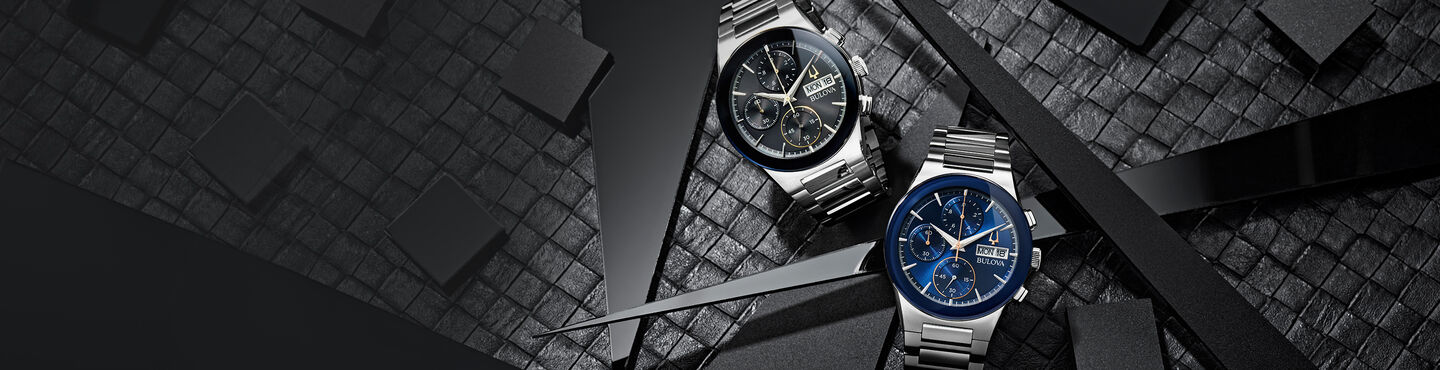 Shop all men's modern watches. Banner featuring image of Millenia models 98C143 and 96C149.