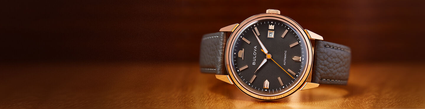 Shop all men's Frank Sinatra watches. Banner featuring image of model 97B206.