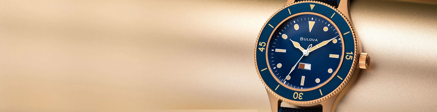 Bulova Men's MIL SHIPS Bronze Watch