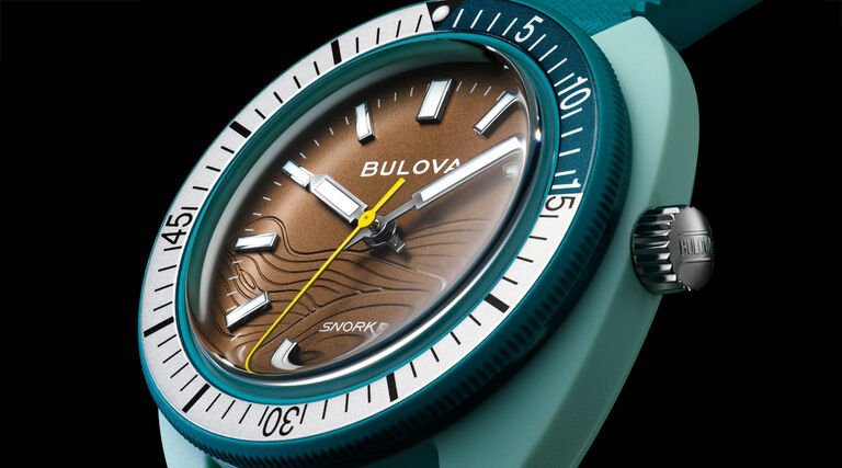 Bulova Textured Dial Watches Featuring Snorkel Beauty Shot
