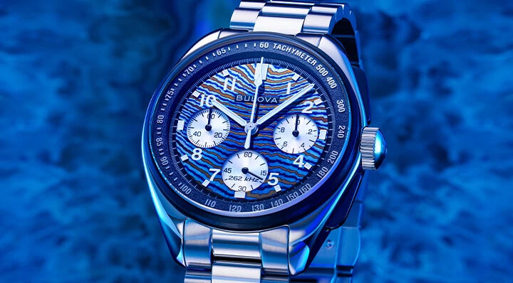 Bulova Lunar Pilot Timascus Tabletop Photography