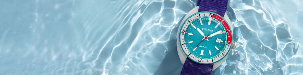 Featuring the Bulova Snorkel Tide watch model 98B447