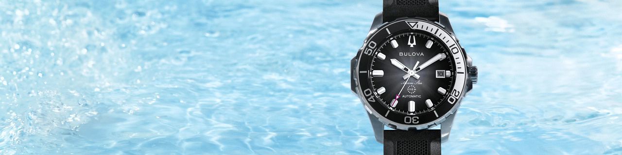 Featuring the Bulova Marine Star Series B watch model 98B465