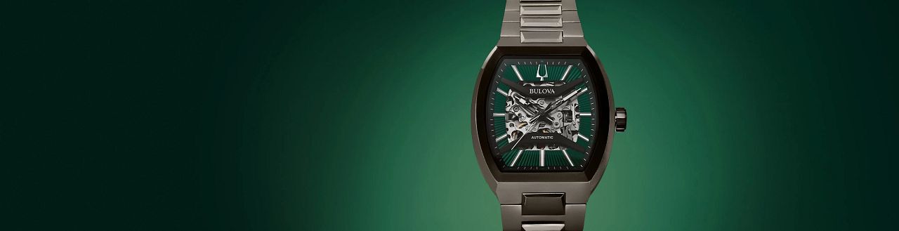 Featuring the Bulova Maquina watch model 98A321