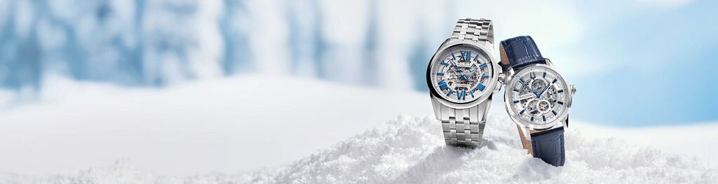 Bulova Men's Sutton Automatic Watches with Snowy Background