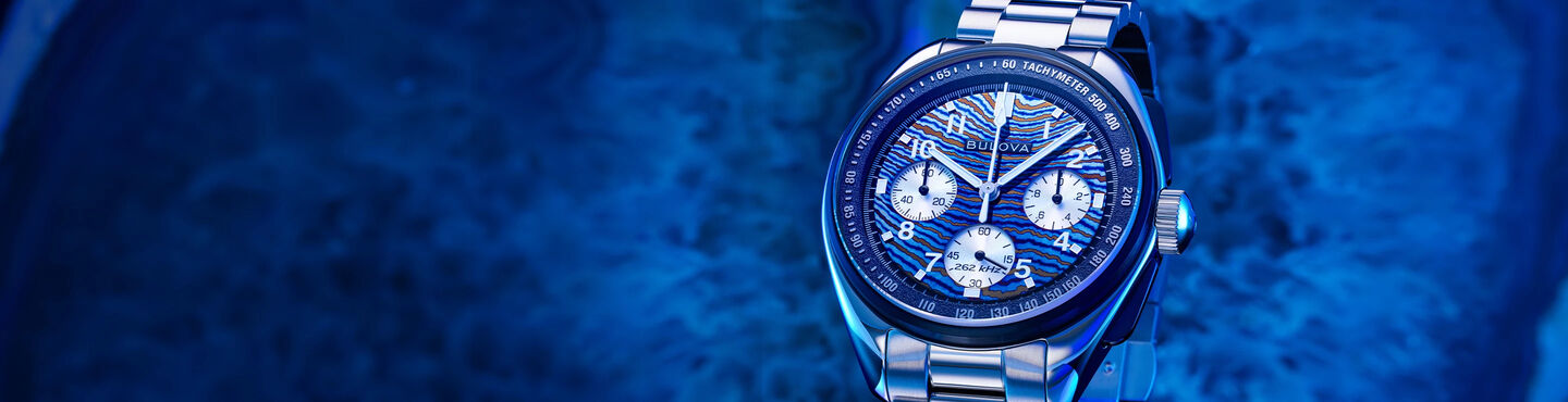 Bulova Lunar Pilot Timascus Tabletop Photography