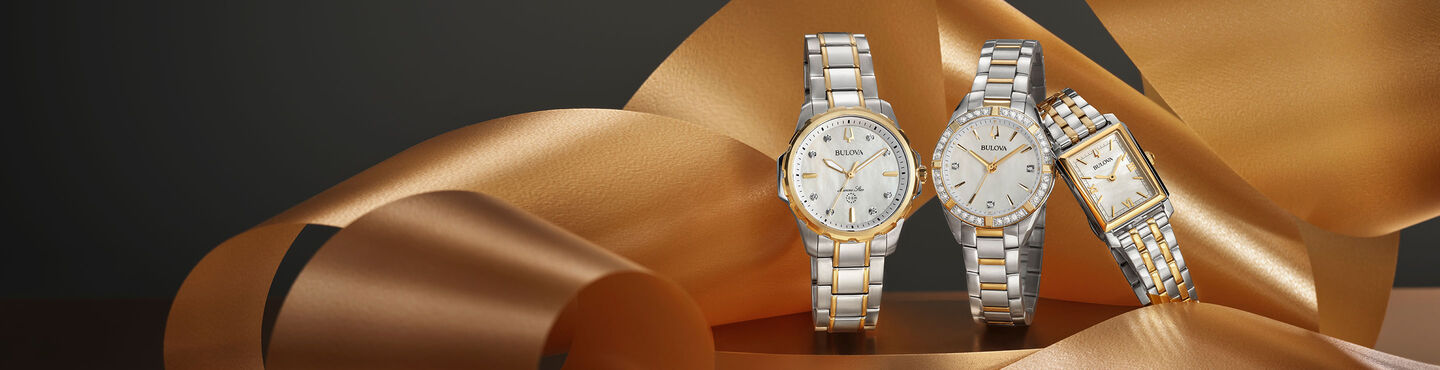 Rubaiyat rose gold watch with diamonds.