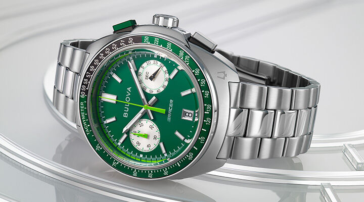 Luxury gifts for him featuring Racer watch, model 98B468
