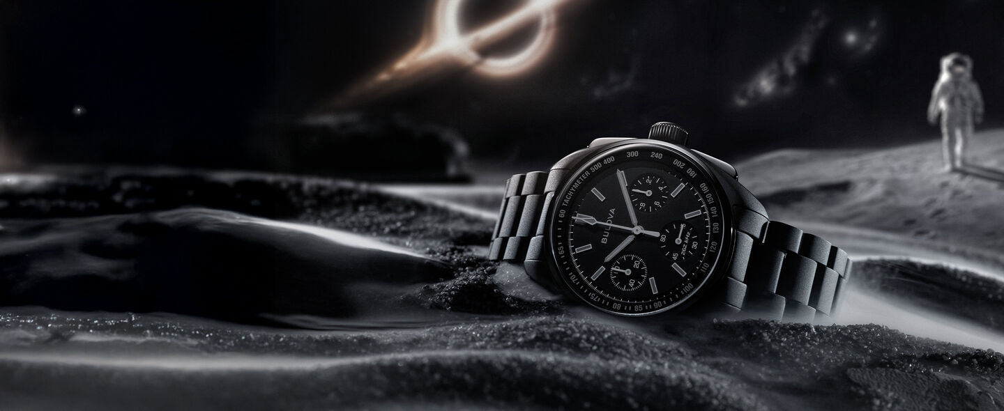 Featuring the Lunar-Pilot-Black-Hole watch model 98A335