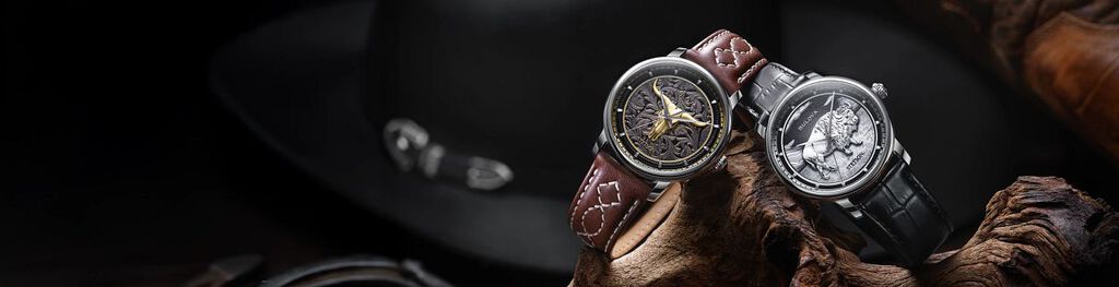 Featuring the Stetson watch model 96A333 and 96A334