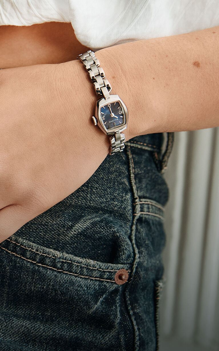 Featuring Women's Goddess of Time watch featuring the Goddess of Time model 96L361