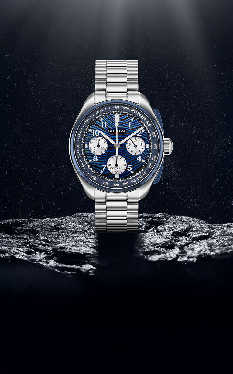 Featuring the Lunar Pilot Timascus watch model 98A329