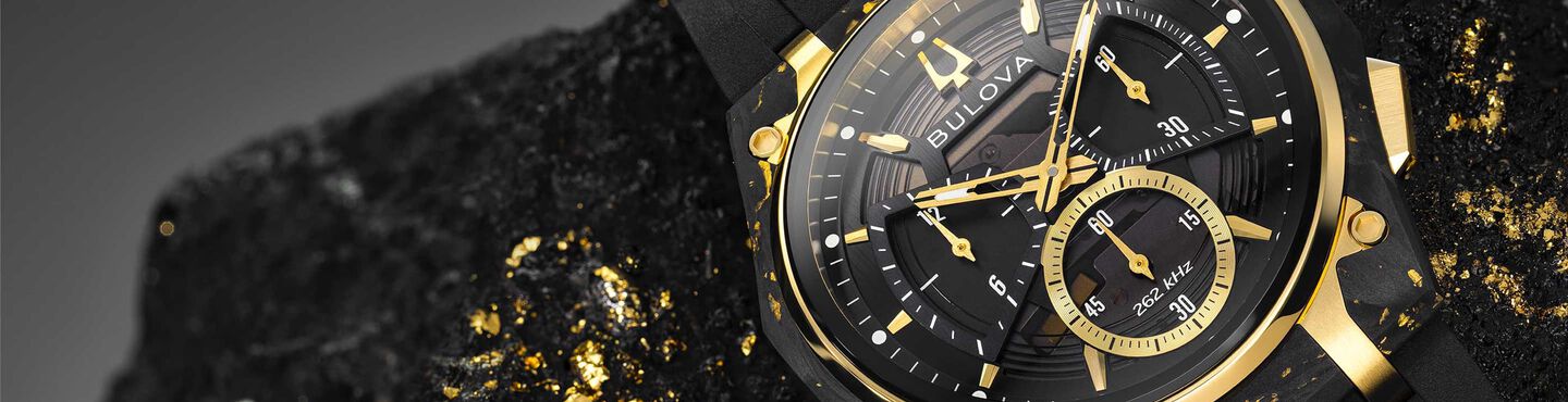 Featuring the CURV Forged Carbon Limited Edition watch model 98A328