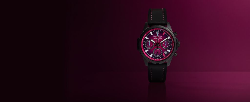 Mettant en vedet la montre Bulova E1 Team Miami , mod&egrave;le 98B476