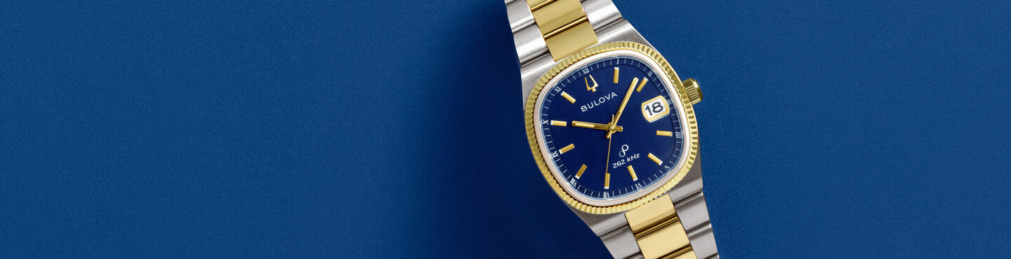 Featuring the Bulova Super Seville Exclusive watch model 98B462